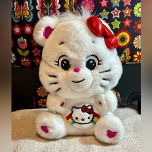 Hello Kitty x Care Bears Plush | Rainbow Belly | Basic Fun | 2023